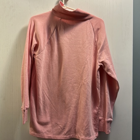 J. CREW Light Pink Button Mock Neck Sweatshirt—SZ Medium. Gently used. - Picture 5 of 7